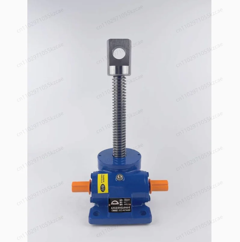 SWL1T/SWL2.5T Screw Rod Elevator Hand-Cranking Leading Worm Leading Screw Lift Manual Lifting Platform Handwheel Lifting Reducer