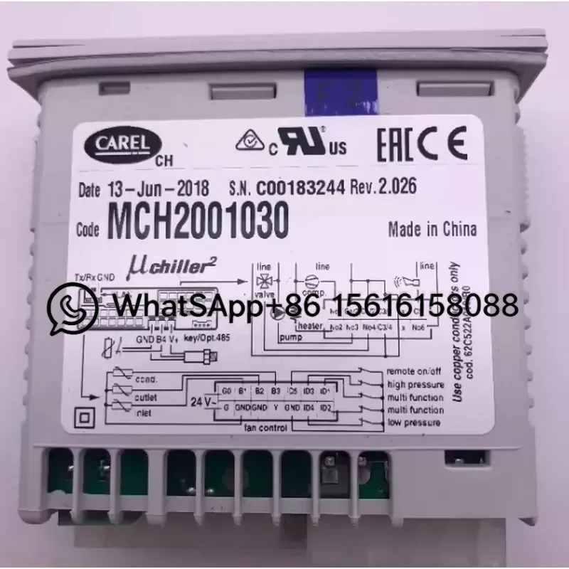 Carel Thermostat MCH2001030 MCH2001031 MCH2000001 UC2SE Temperature Controller HVAC Refrigeration Control Panel Replacement