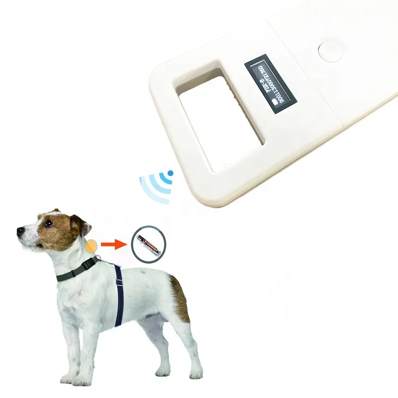 Best price FDX-B RFID microchip reader for pet livestock animal ear tag light portable chip scanner USB 134.2kHz ISO11784/5