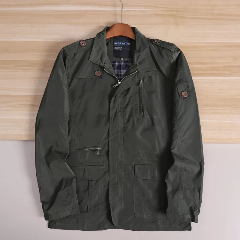 

Новая легкая шелкопроницаемая ветрозащитная водостойкая полевая рабочая куртка в американском стиле, мужская осенняя тонкая верхняя одежда для охоты