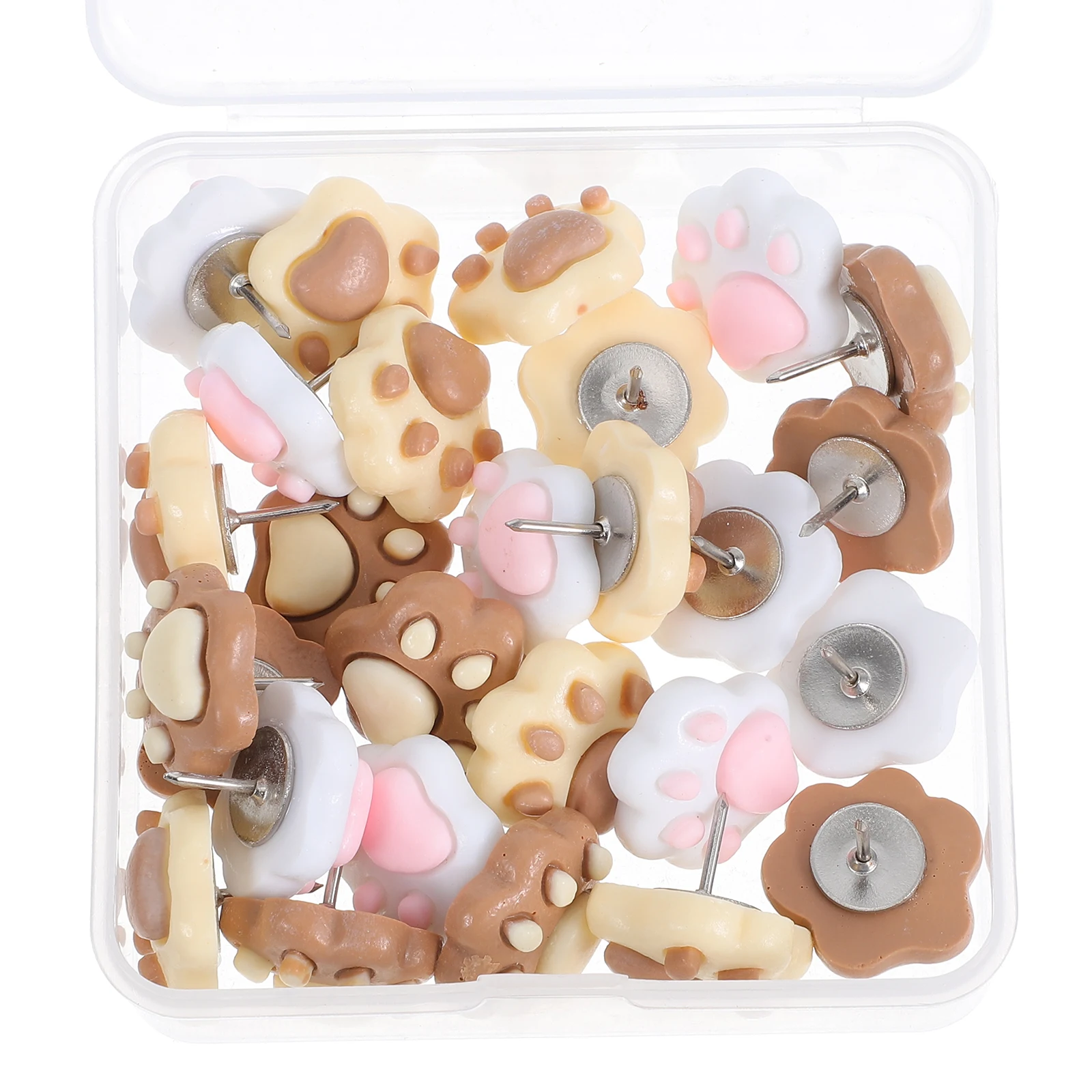 

30Pcs Cute Dog Paw Push Pins Decorative Thumb Tacks for Bulletin Board Cork Board Office Desk Accessories Push Pin