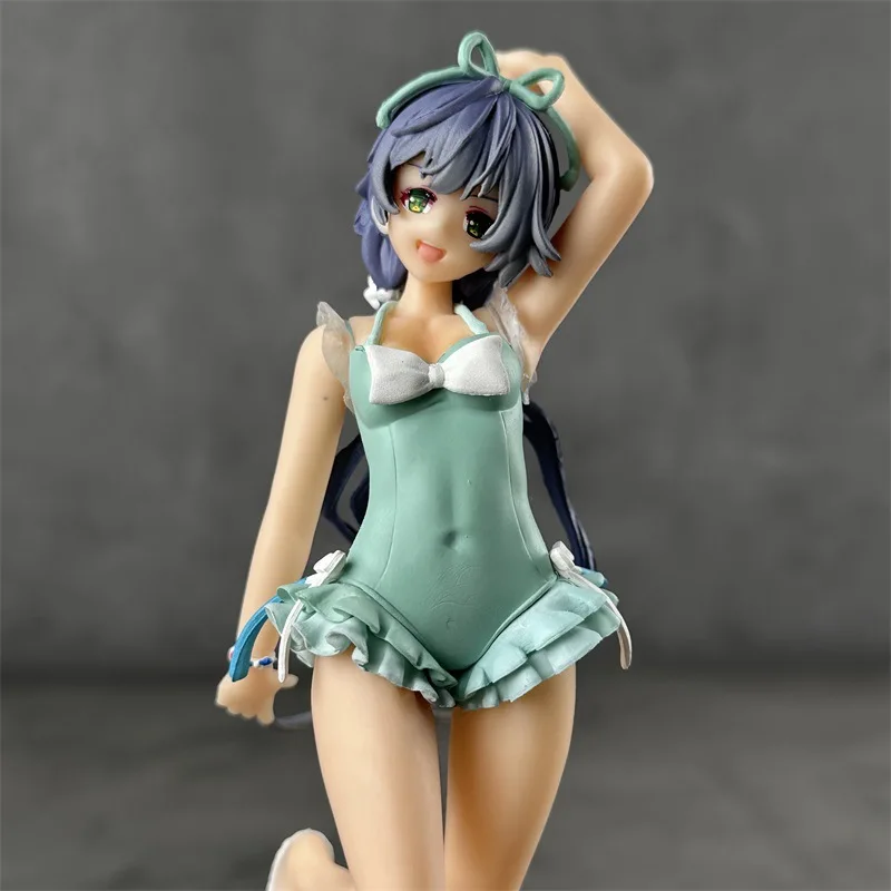 Cute Beautiful Summer Swimwear Girl Luo Tianyi Anime Figure Model Desktop Ornament Decoration Pvc Toy Gift For Kids