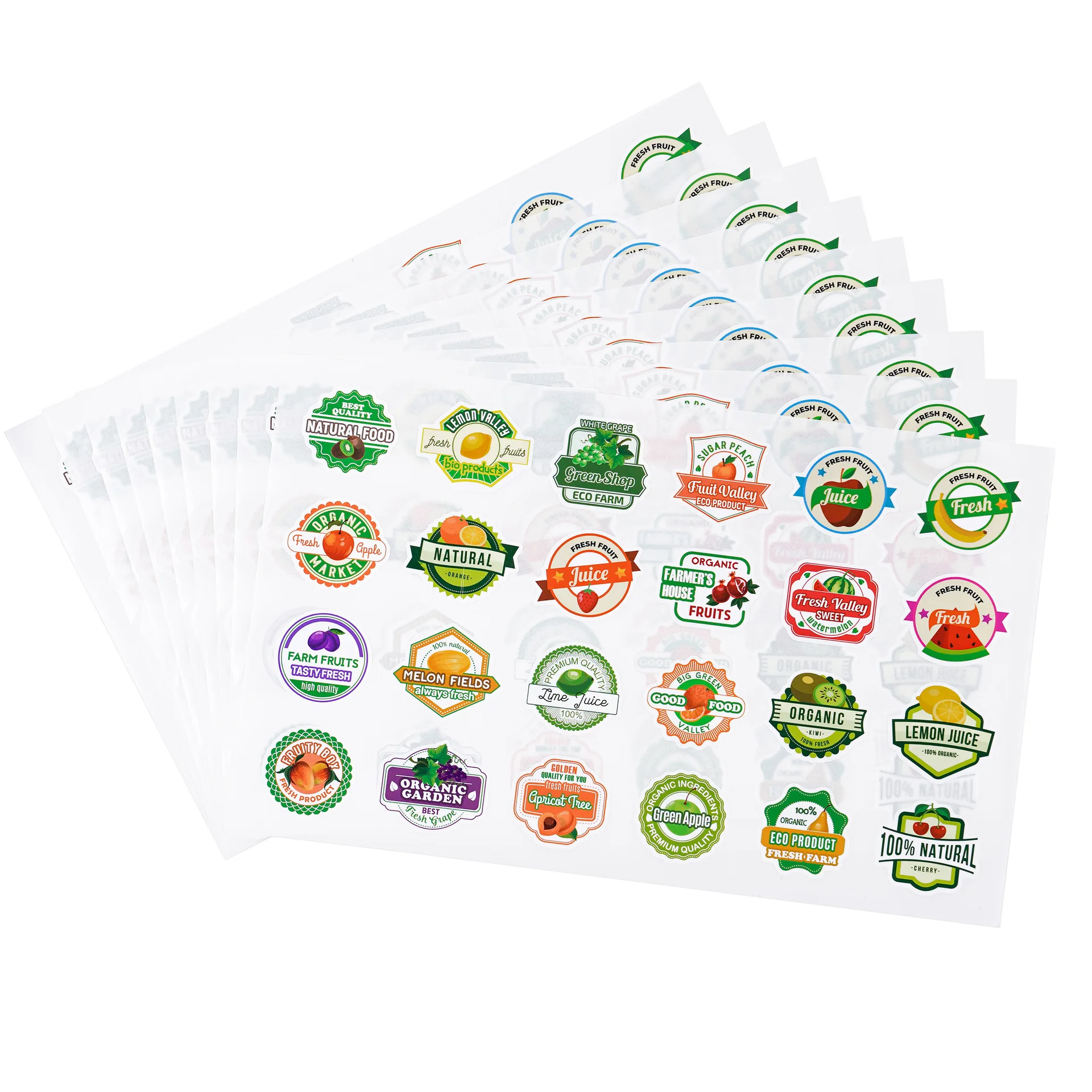 Customized Different Shapes Color Gift Seal Packing Stickers Eco-friendly Food Decoration for Packing Bags Bottles or Jars