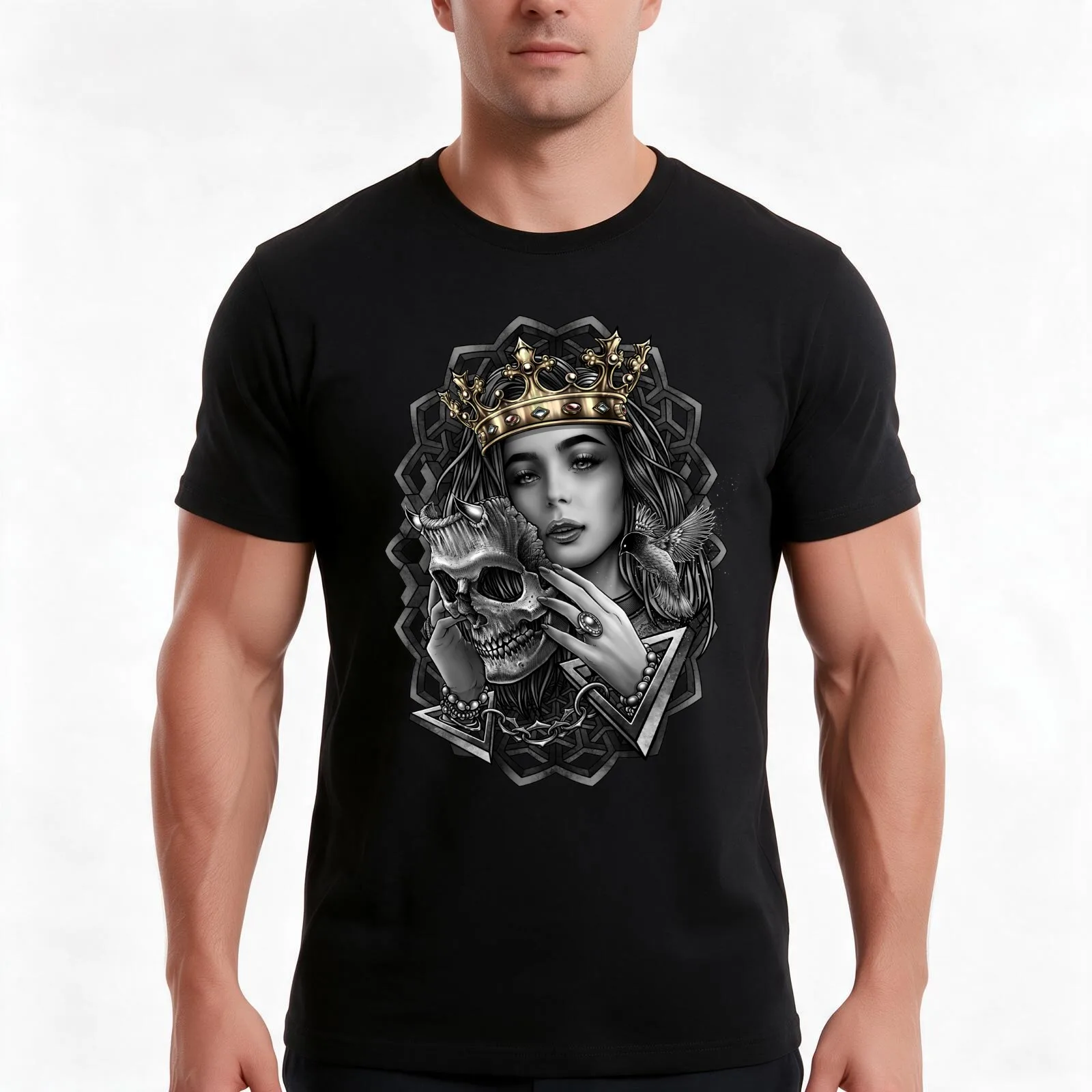Winya No. 166 T-Shirt, Summer Casual Cotton Tee, Oversized Streetwear Tops, Vintage Graphic Print, Loose Fit Short Sleeve