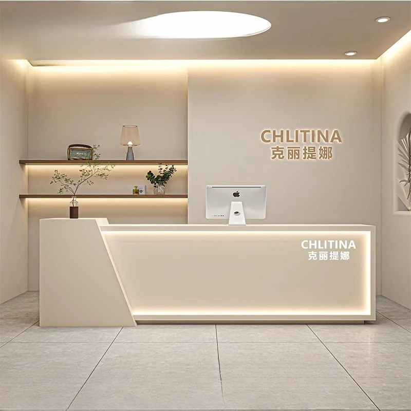 

Commercial Front Reception Desks Counter Church Bar Office Reception Desks Standing Escritorios De Oficina Modern Furniture