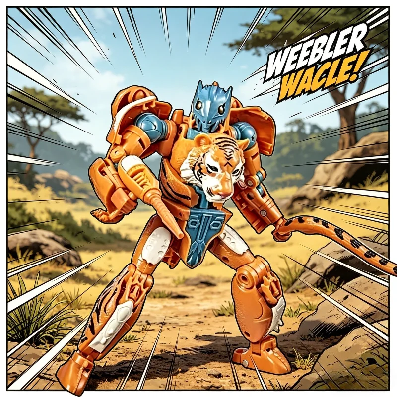 

【IN STOCK】Hasbro Transformable Toys Golden Disk Collection Mutant Tigatron Robot Action Figure, Collectible Hobby Gifts