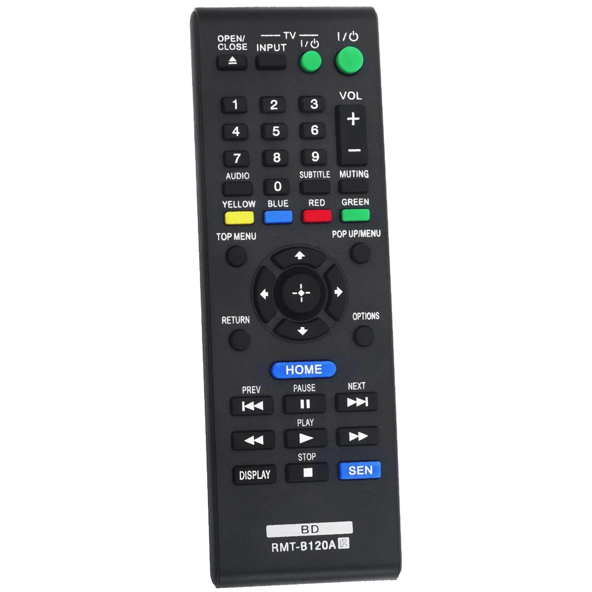 Mando a distancia de repuesto para Sony 3D, disco Blu-Ray, reproductor de DVD, RMT-B120A, BDP-S5100, BDP-S1100, BDP-S3100, BDP-S190