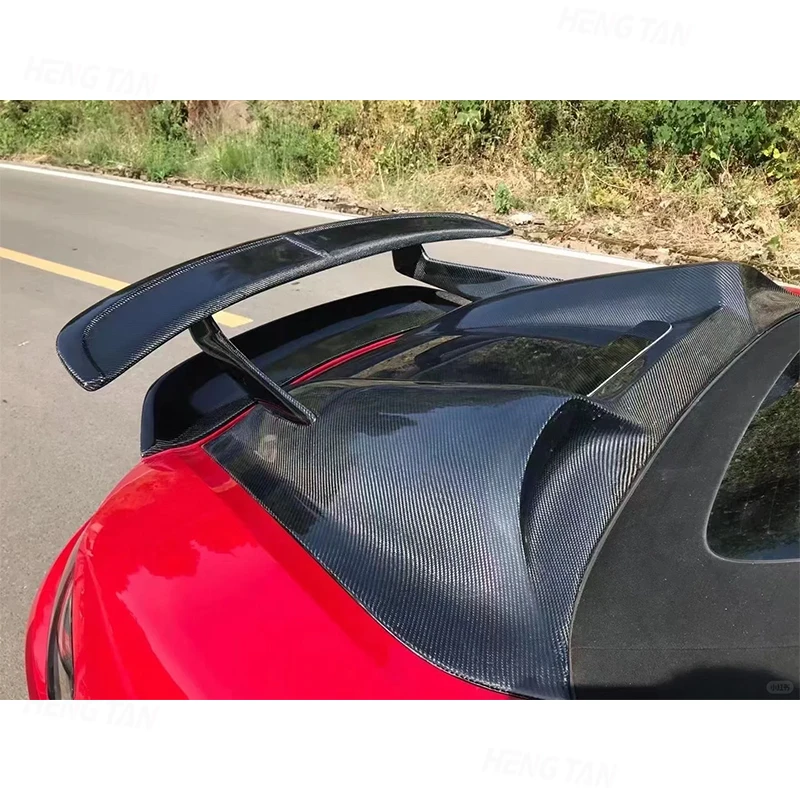 For Porsche Boxster 718 2017-2021 Car Rear Trunk Spoiler Rear Wing Tail Wing Parts Carbon Fiber Upgrade Body kit