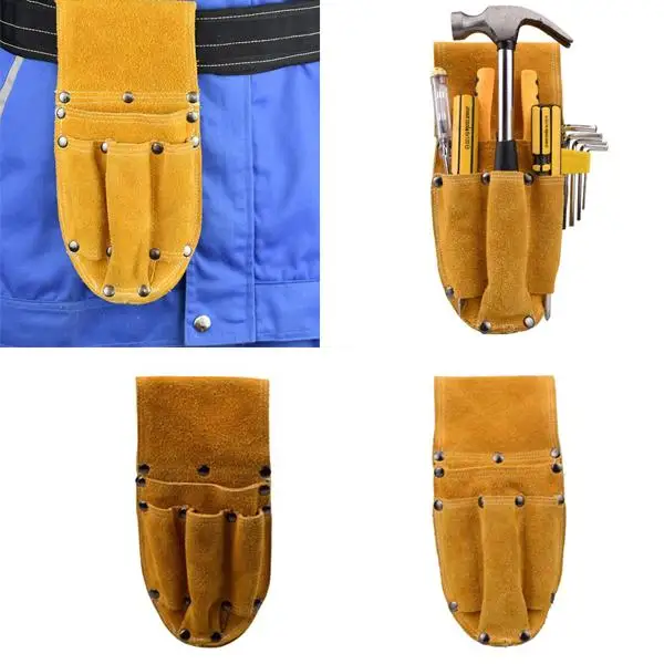 

Усиленная тканевая сумка-органайзер для инструментов на пояс с многофункциональными карманами для рабочего ремня, для электриков и инженеров