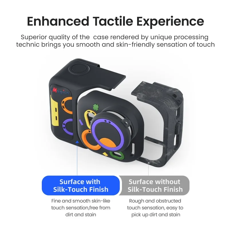 aMagisn for Insta360 Go Ultra Color Silicone Case Shockproof Protective Sports Camera Full-Body Aciton Camera Accessory