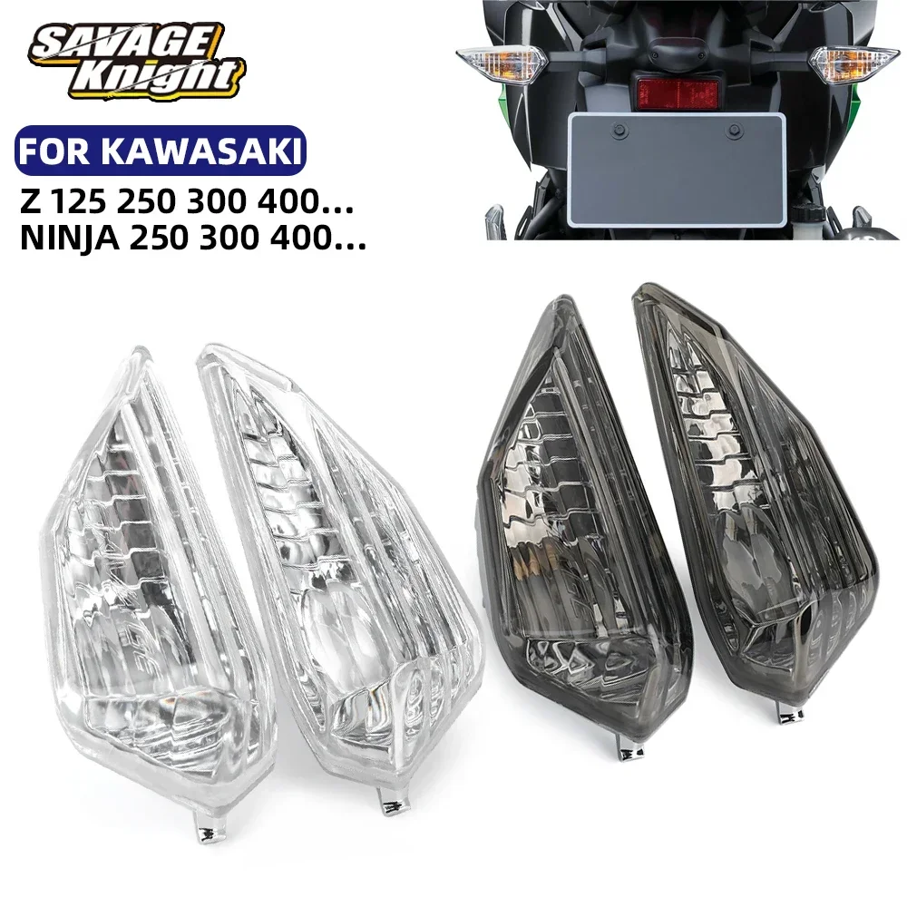 

Motorcycle Turn Signal Light Lens For KAWASAKI Z125 Z250 Z300 Z400 Z650 Z900 NINJA 125 250 300 400 650 1000 ZX6R Indicator Cover