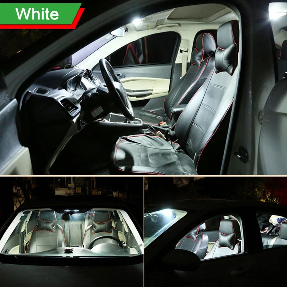 Luz LED de 7 piezas para Interior de coche, iluminación de lectura, techo, para 2006-2012 Hyundai Tucson, accesorios