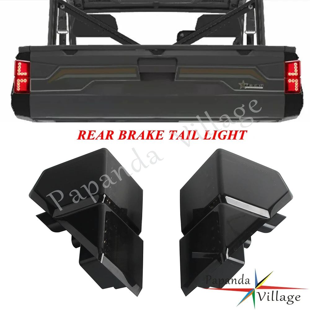 

Tail Lights LED E6 Lens Rear Brake Driving Light Lamp For Polaris Ranger Crew XP 1000 2017-2025 Turn Signal Brake Stop Light 12V