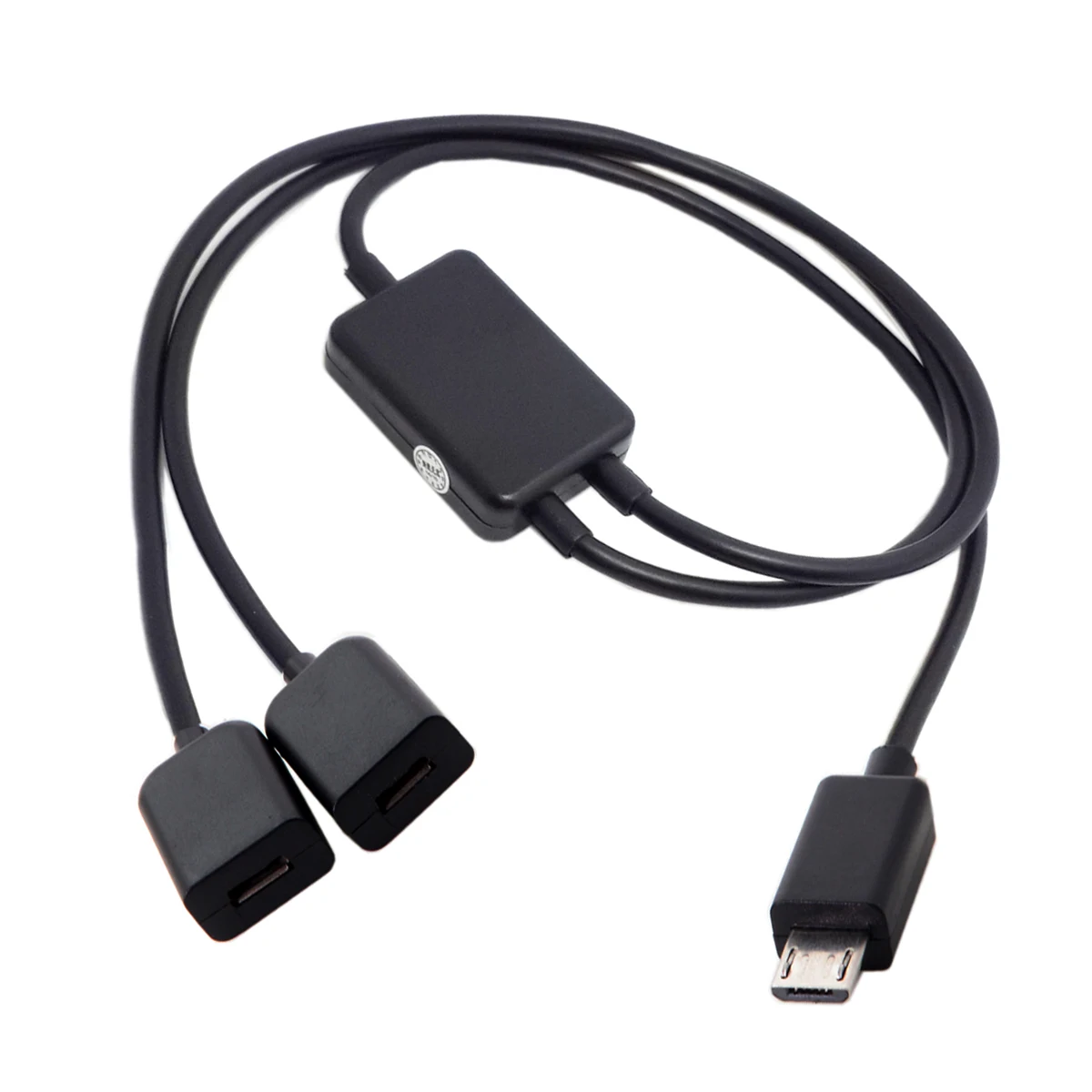 Micro USB Male to Dual Ports Micro USB Female Hub Cable For Lap top PC & Mouse & Flash Disk & Keyboard & Card Reader Hard Disk