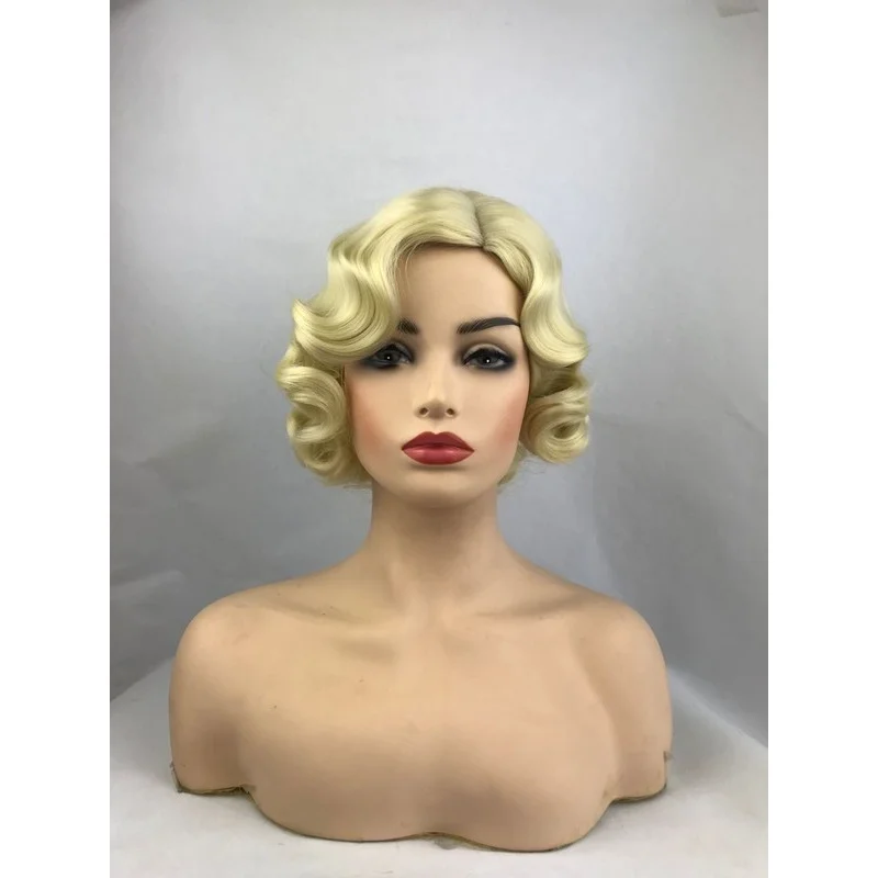 

Женский парик с короткими волнами на пальцах Женские повседневные парики из волос