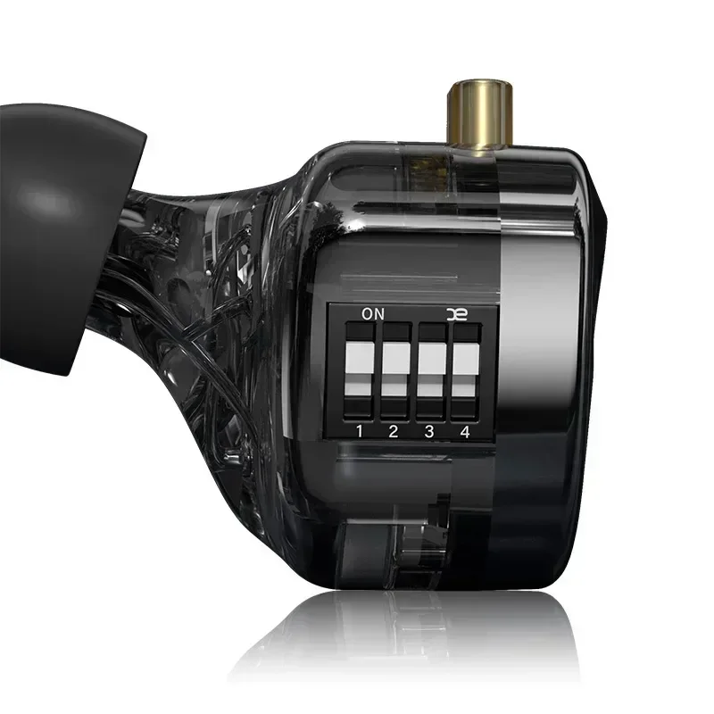 CCA Rhapsody 2DD + 4BA Earphone HiFi Musik IEM Headphone Hibrida Kabel Speaker Mini dengan Kabel Dapat Dilepas untuk Audiophiles Musisi CCA