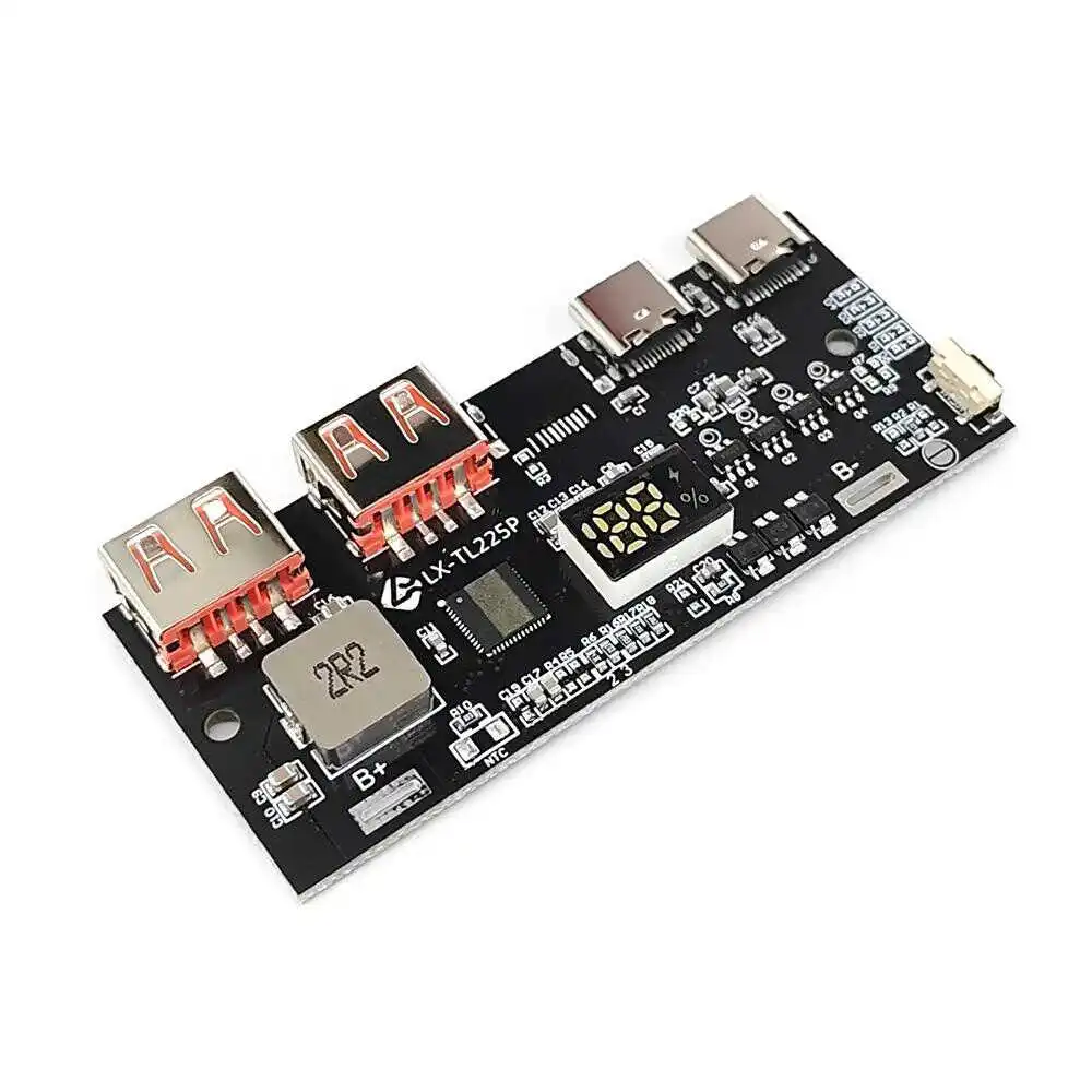 Mobile power module circuit board diy lithium iron phosphate motherboard 22.5W power bank fast charging