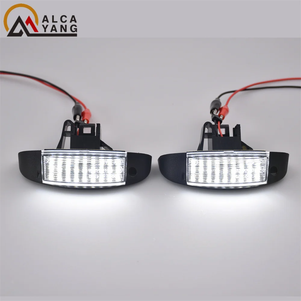 For Fiat Ducato Scudo Citroen Jumpy Peugeot Boxer 2PCS LED Number License Plate Lights Replace OE Number 1303499808