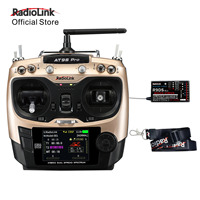 Radiolink AT9S Pro TX 10/12CH RC Radio Controller RC transmitter with R9DS RX 2.4G receiver for RC FPV Racing Drone Boat Toys
