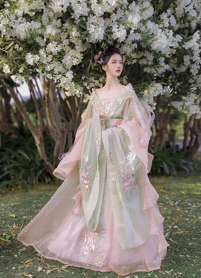 

Fairy Han Fu Chinese Hanfu Dress Women's Embroidery Large Sleeve Shirt Hanfu Set Carnival Fairy Cosplay Dress Hanfu Dress 2025