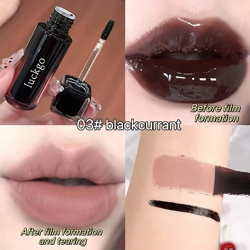 Peel Off Lip Stain Tint – wasserfester, wischfester, mattierter, flüssiger Lippenstift, stoßfest, nicht klebrig, 6 Farben für das tägliche Make-up