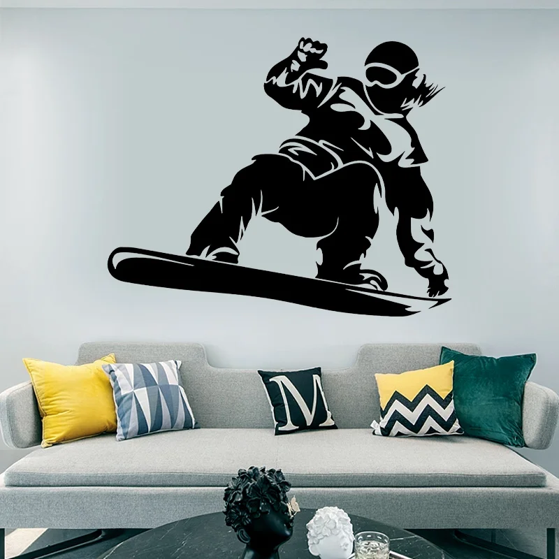 

Snowboarder Extreme Sport Ski Wall Sticker Vinyl Art Home Decor Kids Boy's Child Teen Adult Room Bedroom Wall Decals Mural 4652