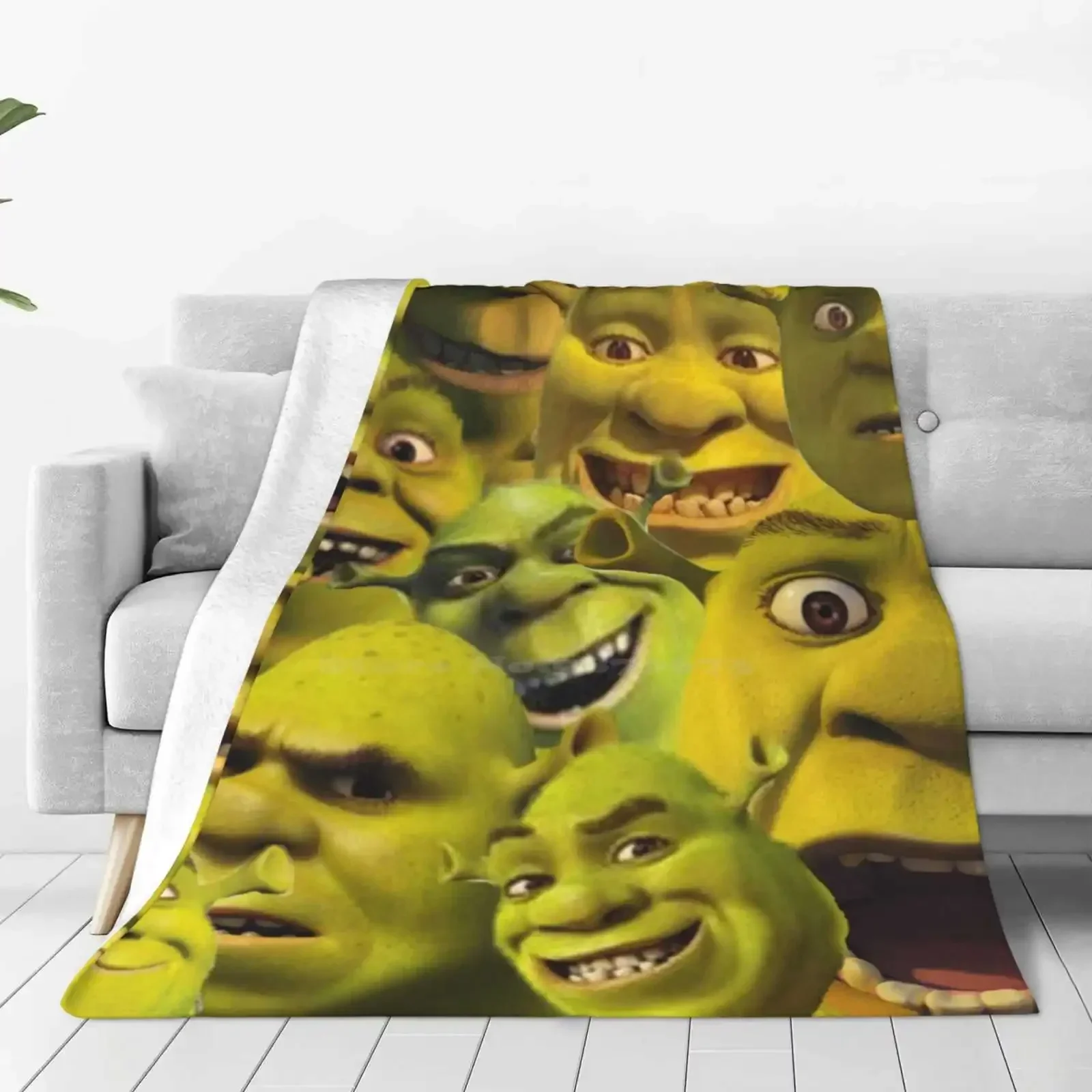 Shrek Collection Four Seasons Comfortable Warm Soft Throw Blanket Shrek Donkey Love Life Ogre Layers Onions Farquaad Ytp