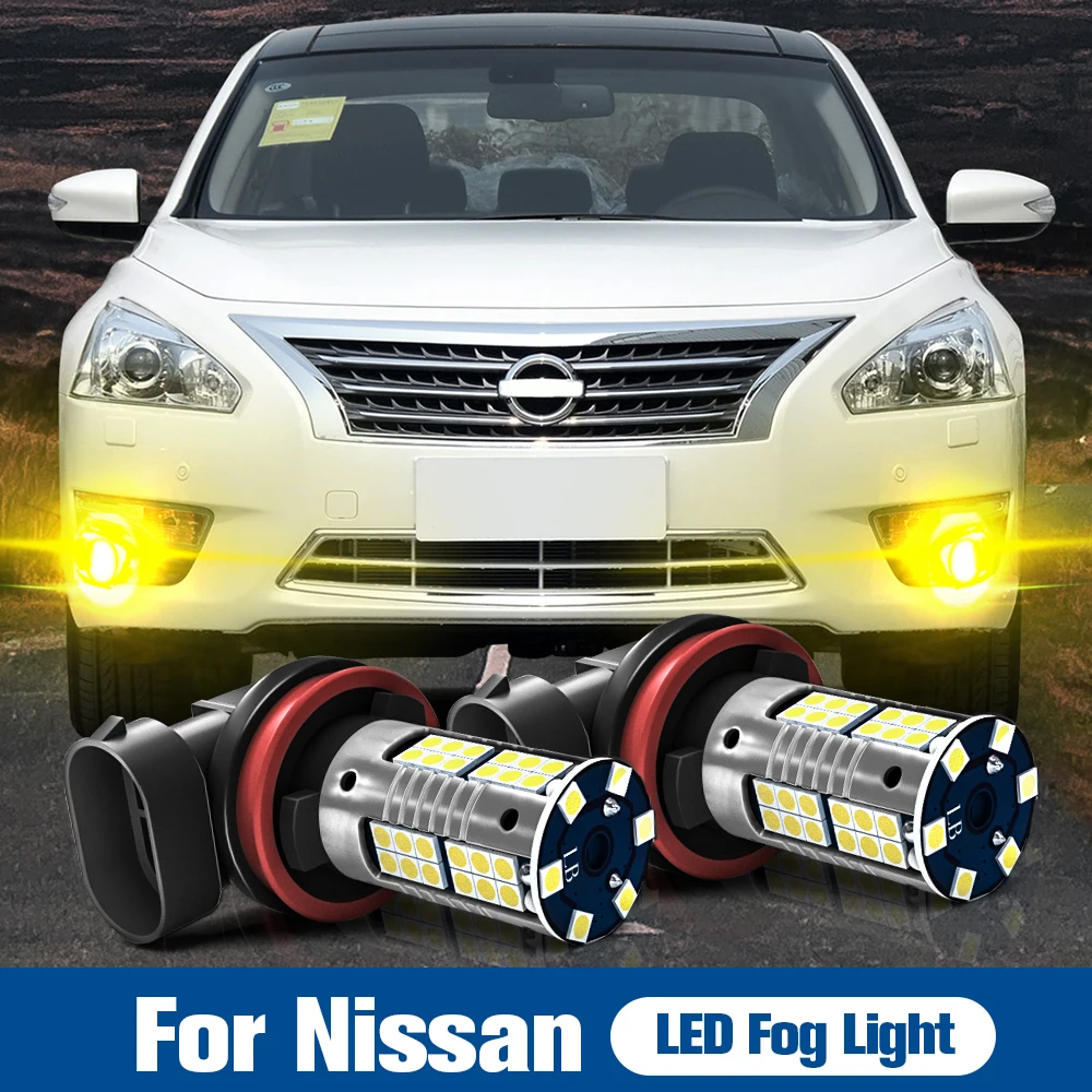 

2pcs LED Fog Light Blub Lamp H8 H11 H16 Canbus For Nissan Almera Cube Juke Leaf 2010-2021 Maxima Micra Murano Note 2006-2019