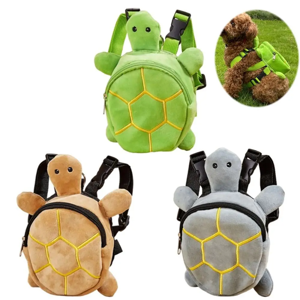 

Soft Turtle Shape Dog Backpack Cartoon Portable Puppy School Bag Adjustable Large Capacity Pet Carrier Bag Pet Supplies