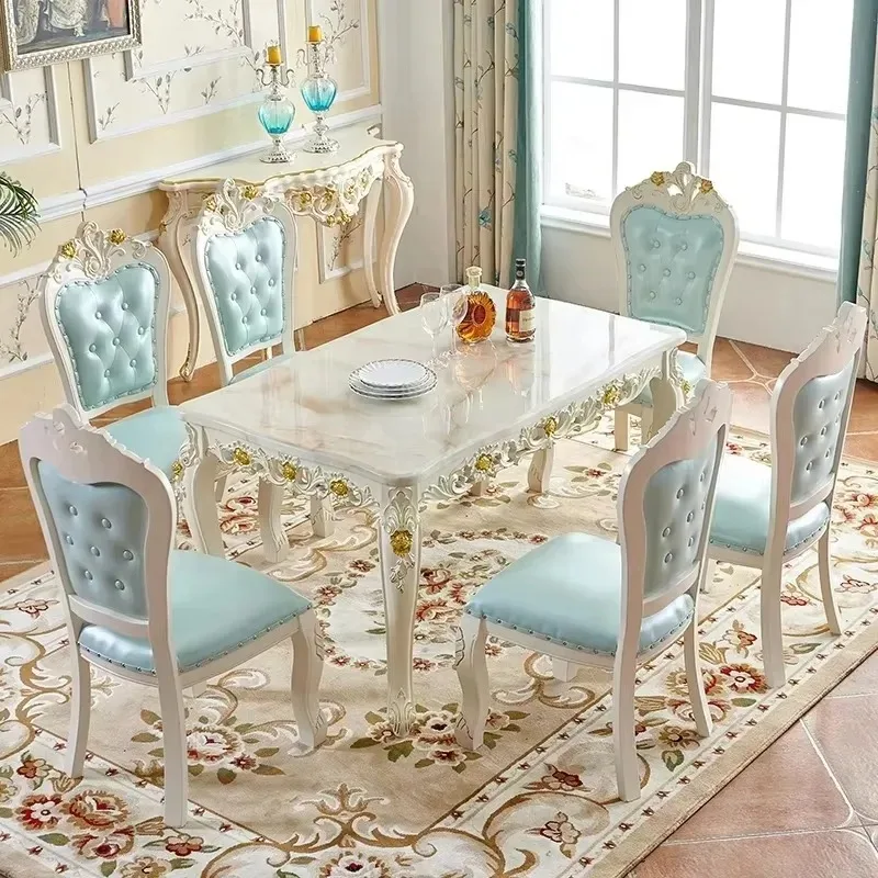 European Reading Dining Tables Design Creative Work Wooden Aesthetic Dining Tables Interior Fashion Mesas De Jantar Home Decor