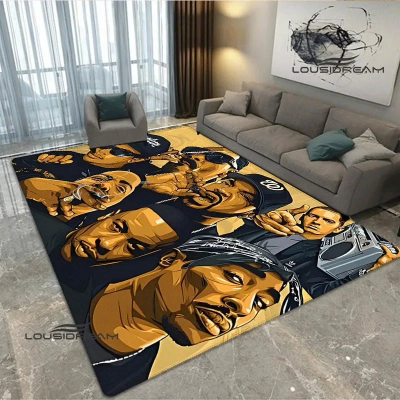 WU-TANG-CLAN HIP-HOP combination Printed carpet non-slip carpet door mat Yoga mat bedroom decoration area rug birthday gift