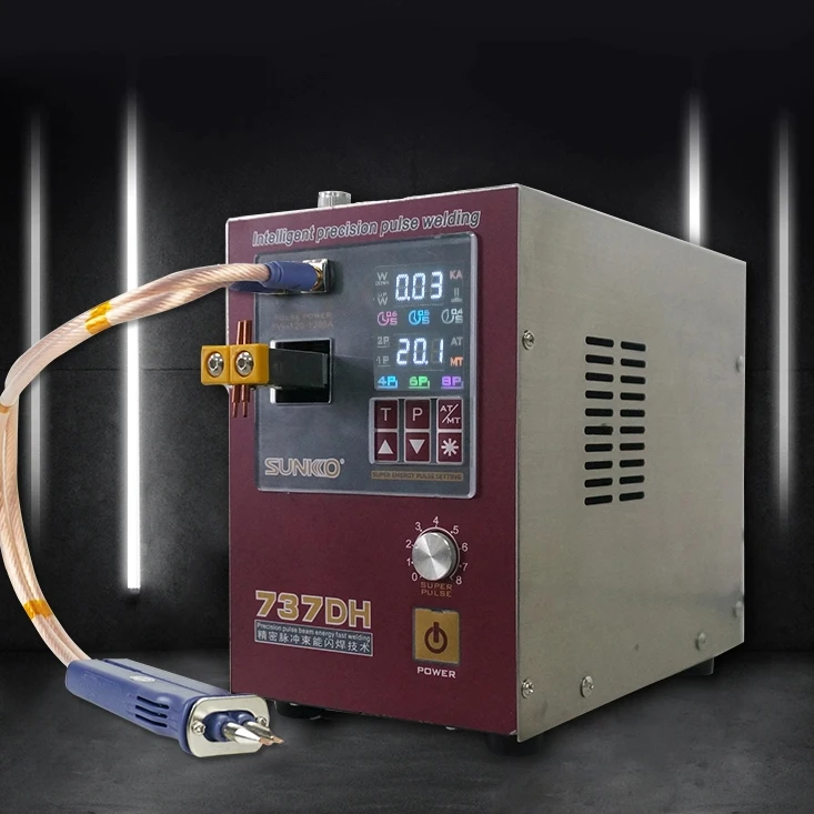 

SUNKKO 737DH Battery Spot Welder Pulse Spot Welding Machine for 18650 Lithium Batteries Battery Pack Building