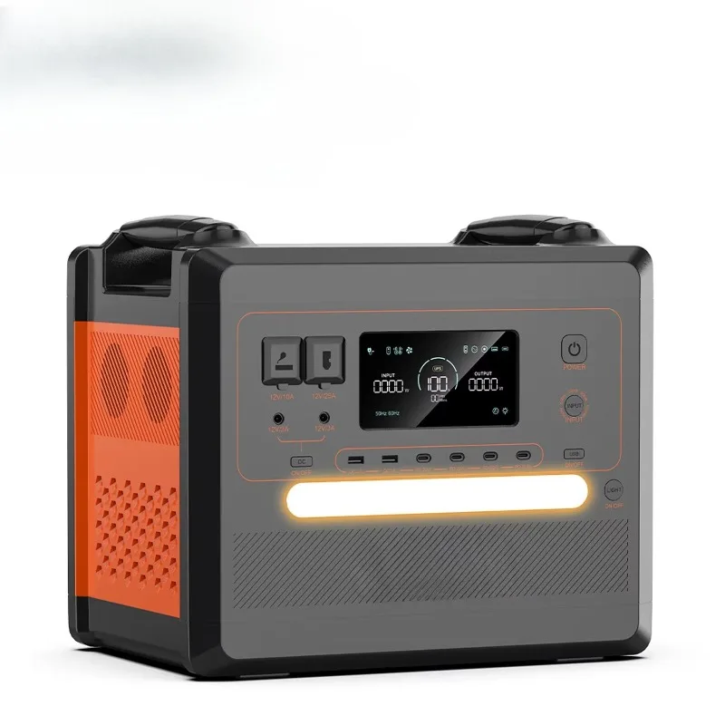 

Гибридная портативная электростанция 220 В 2500 Вт 3 кВт большой емкости переменного и постоянного тока для аварийного кемпинга