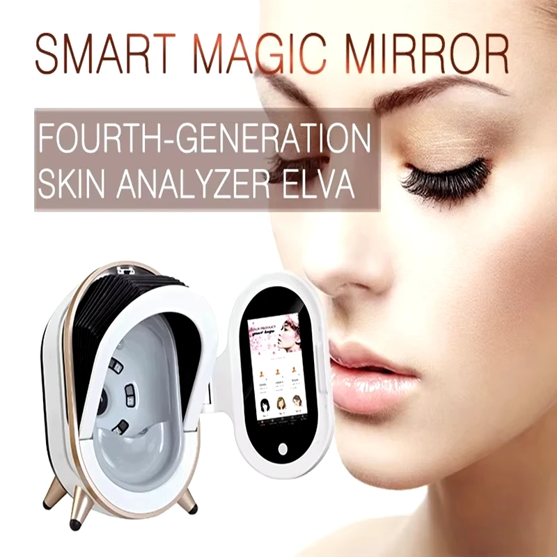 3D AI Scanner Face Skin Care Analyzer Machine Magic Mirror Monitor Portable Diagnosis Facial Analysis Analyser Tester English