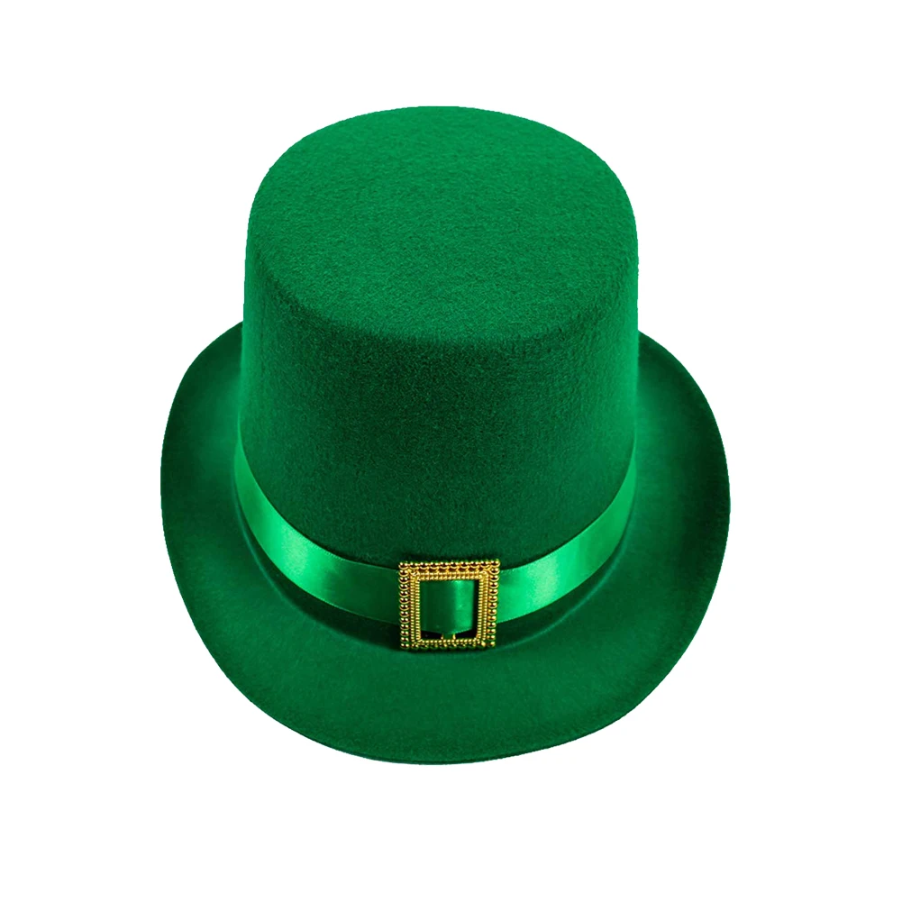 Adult St Patrick's Day Men Steampunk Retro Cosplay Costume Green Coat Hat Boys Male Outfits Halloween Party Disguise Suits