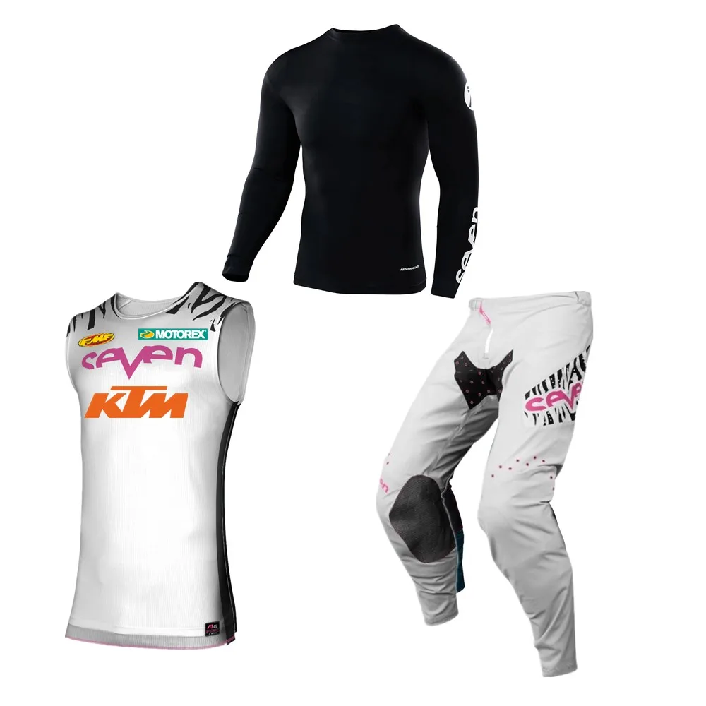 2025 KTM Motocross Gear Set Ready To Race Top Dirt Bike Jersey Set Moto Kit Orange Motorcycle Power Wear