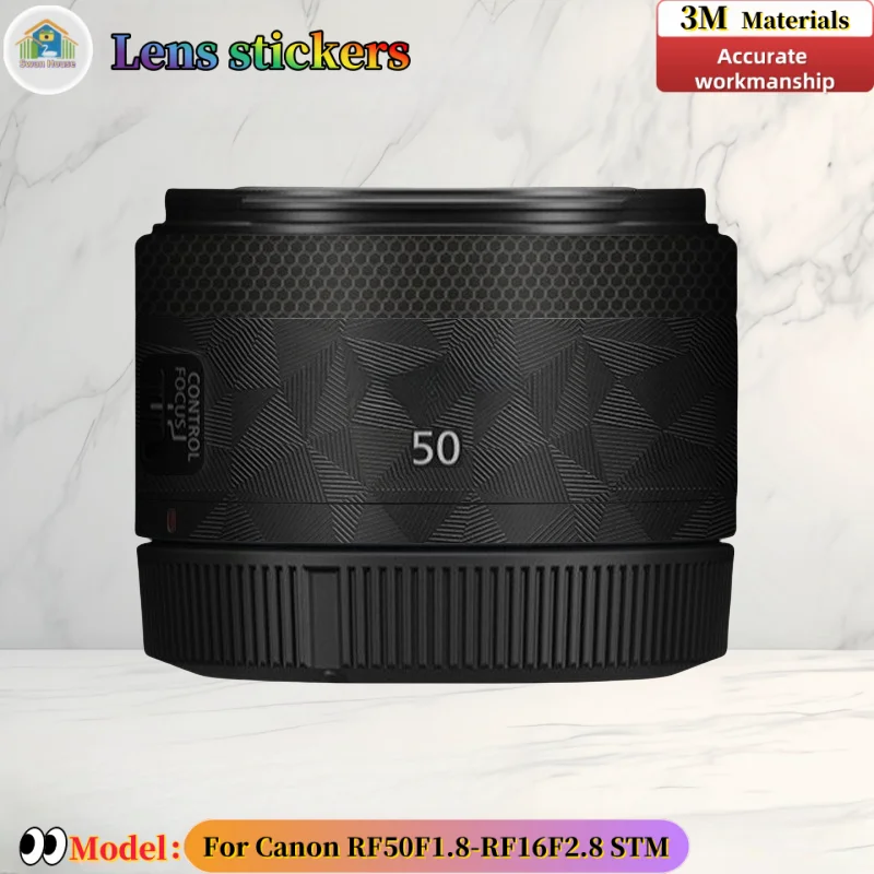 RF501.8 For Canon RF50F1.8/RF16F2.8 STM Camera lens sticker, DIY skin, Precision tailoring wear-resistant protective film