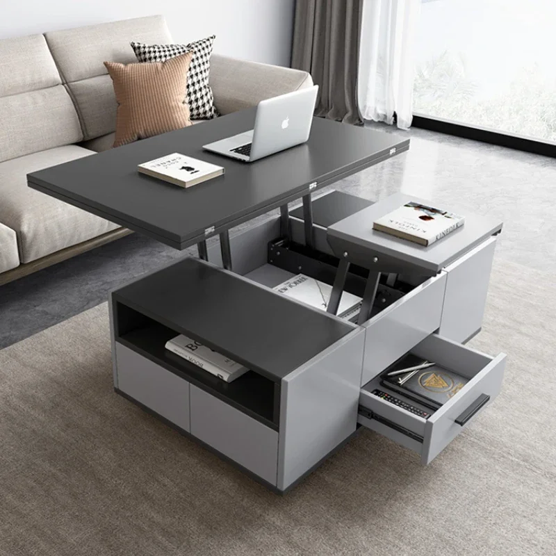 Simple Modern Living Room Creative Furniture Multifunctional Folding Tea Table