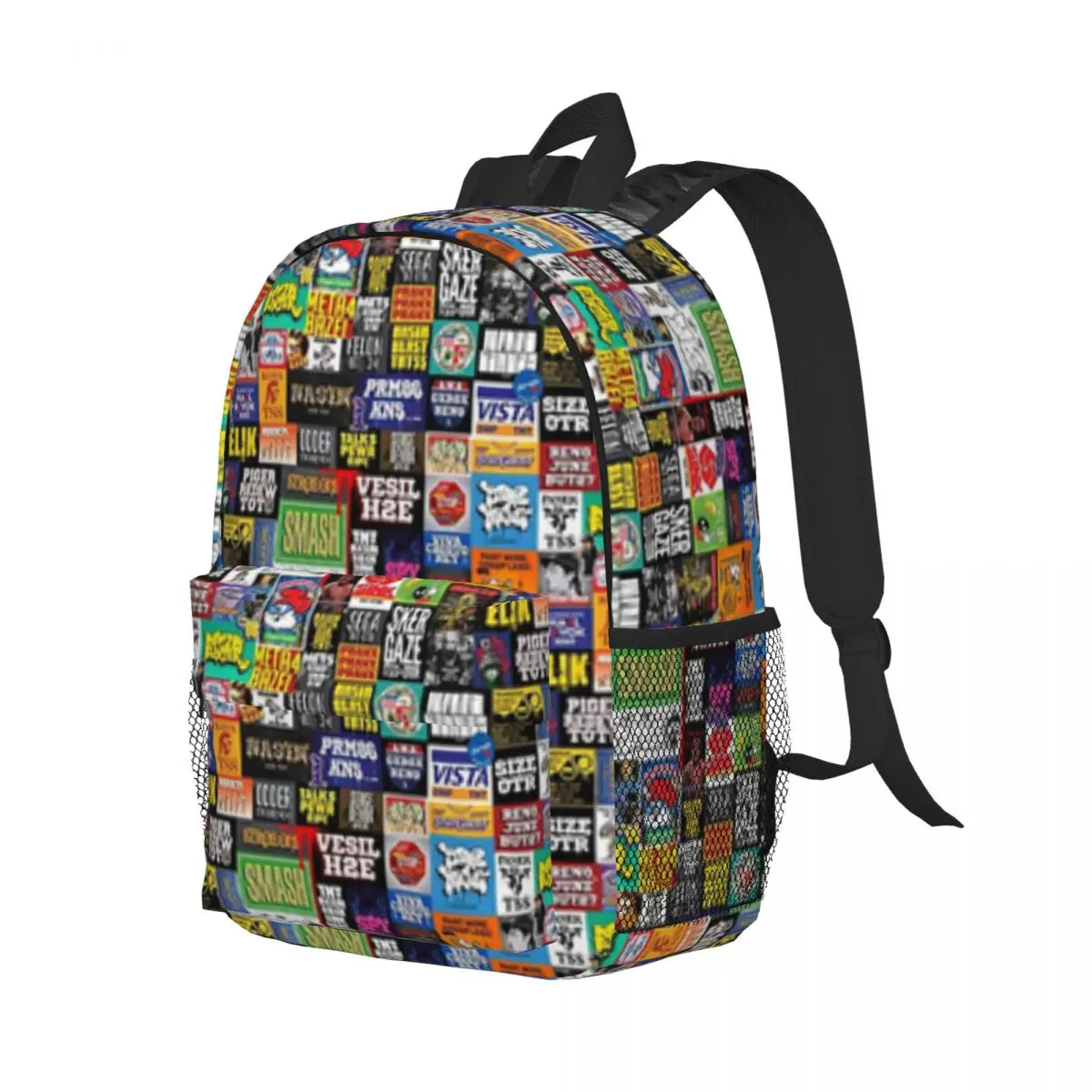 STICKER SMASH 1 New Fashionable Pattern School Bag Print Lightweight Backpack 15inch