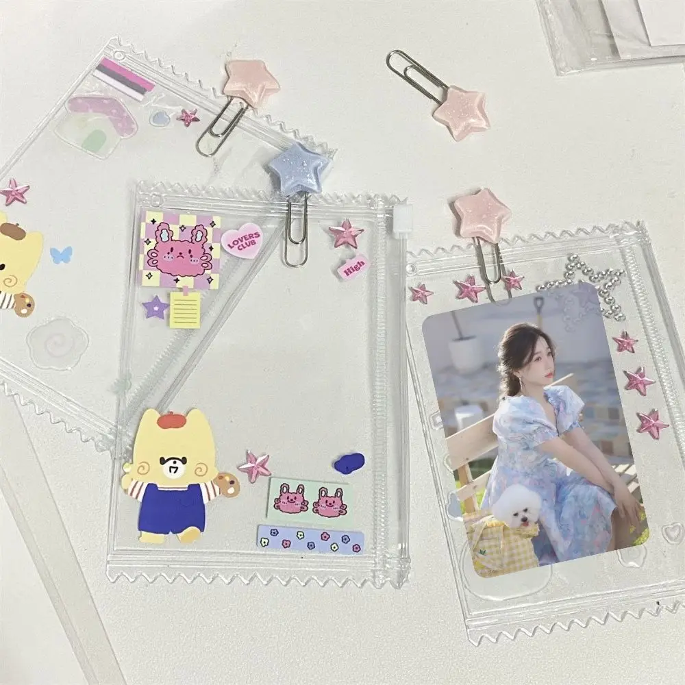 Idol Photo Card Mangas Titular, Saco de Doces Transparente, Adesivo DIY, Titular Photocard, Filmes para Cartão, Game Cards Protector, 3