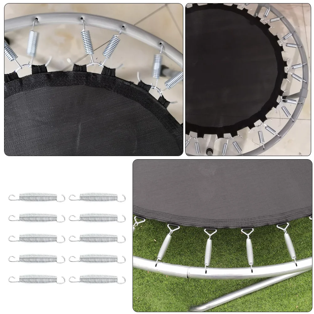 

10 Pcs Trampoline Spring Springs Replacement Accessories Part Tension Lengthen Professional Supplies