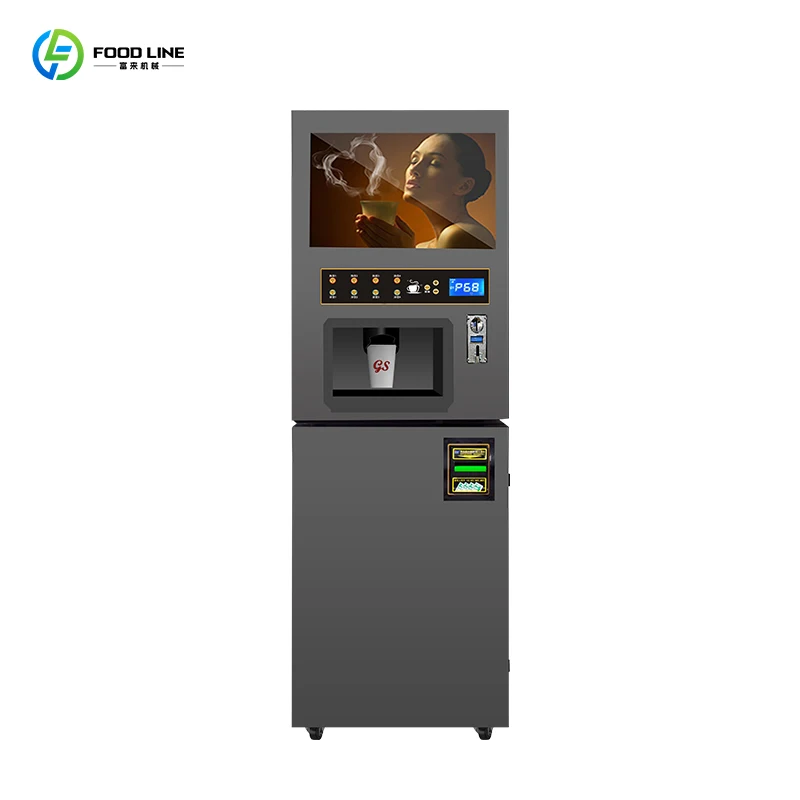 Easy Maintenance Coffee Vending Machine Fully Automatic Grind Coffee Vending Machine