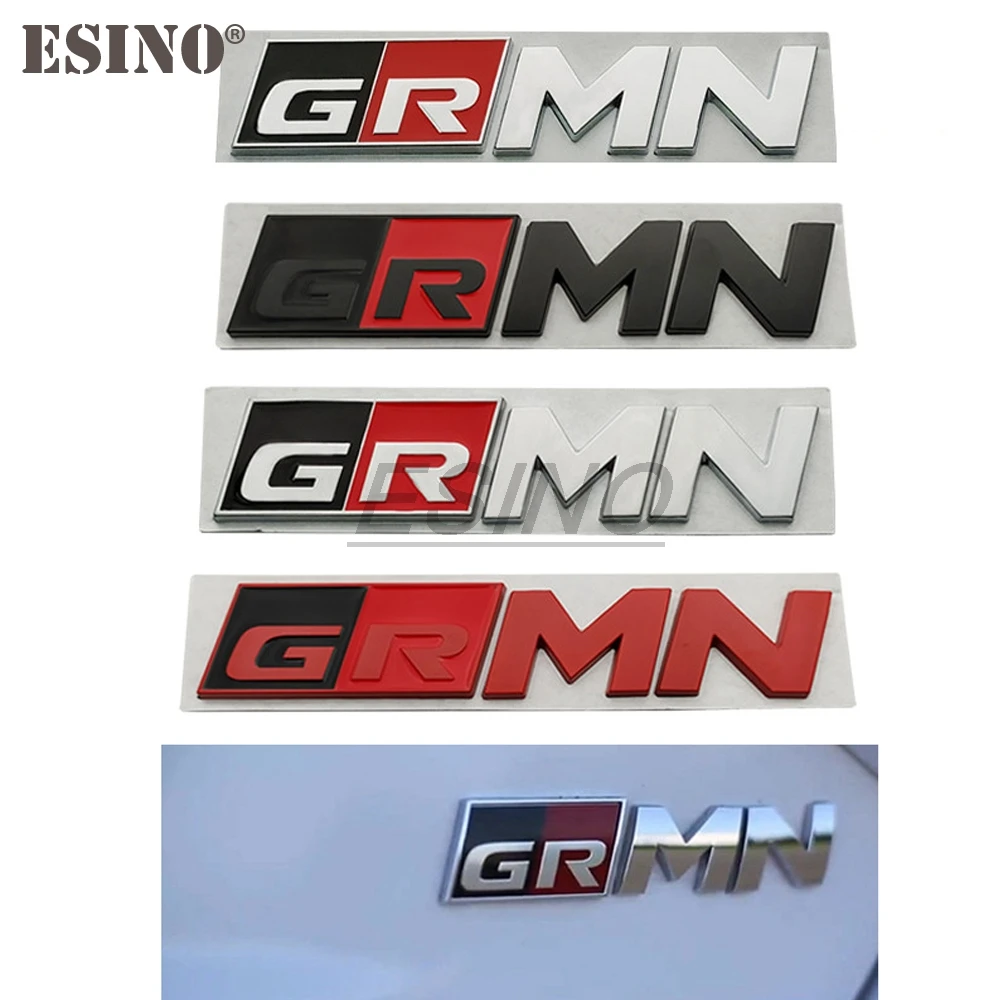 Car Styling Gazoo Racing GR GR MN 3D Car Zinc Alloy Badge Adhensive Metal Emblem Decal for Toyota Supra AE86 GT86