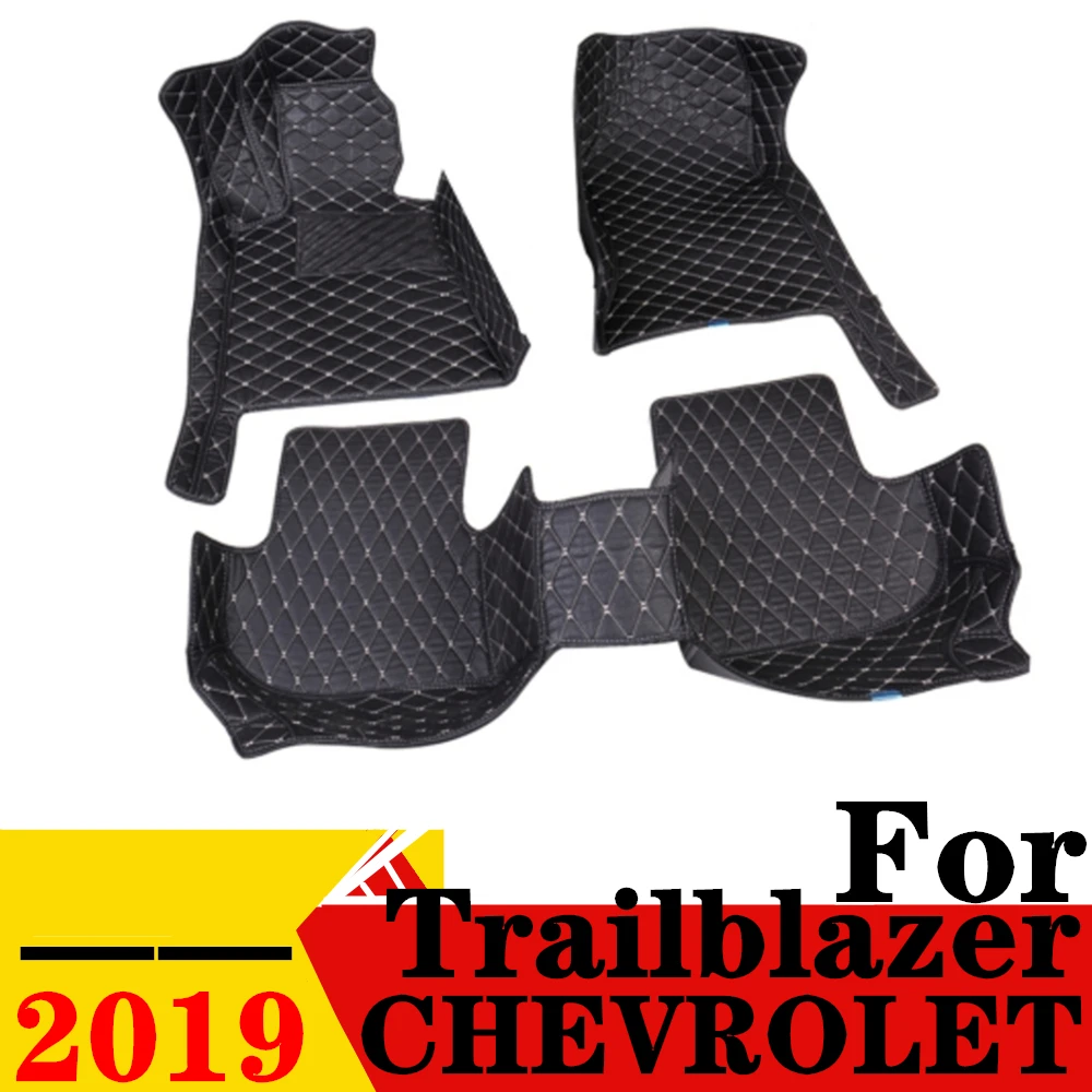 Car Floor Mats For Chevrolet Trailblazer 2019 Custom Fit Front & Rear Floor Liner Cover Foot Pads Carpet Interior Accessories