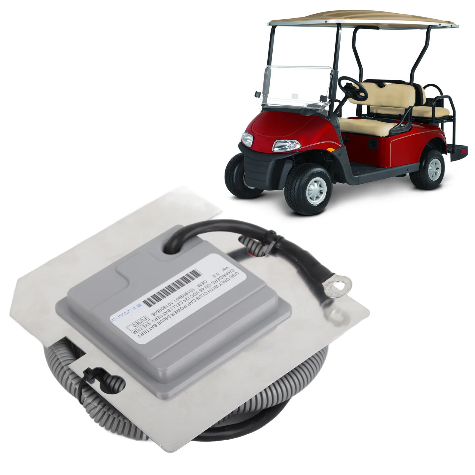 On Board Computer 48V Golf Cart OBC for PowerDrive System Replacement for Club Car DS Models 1998‑2004