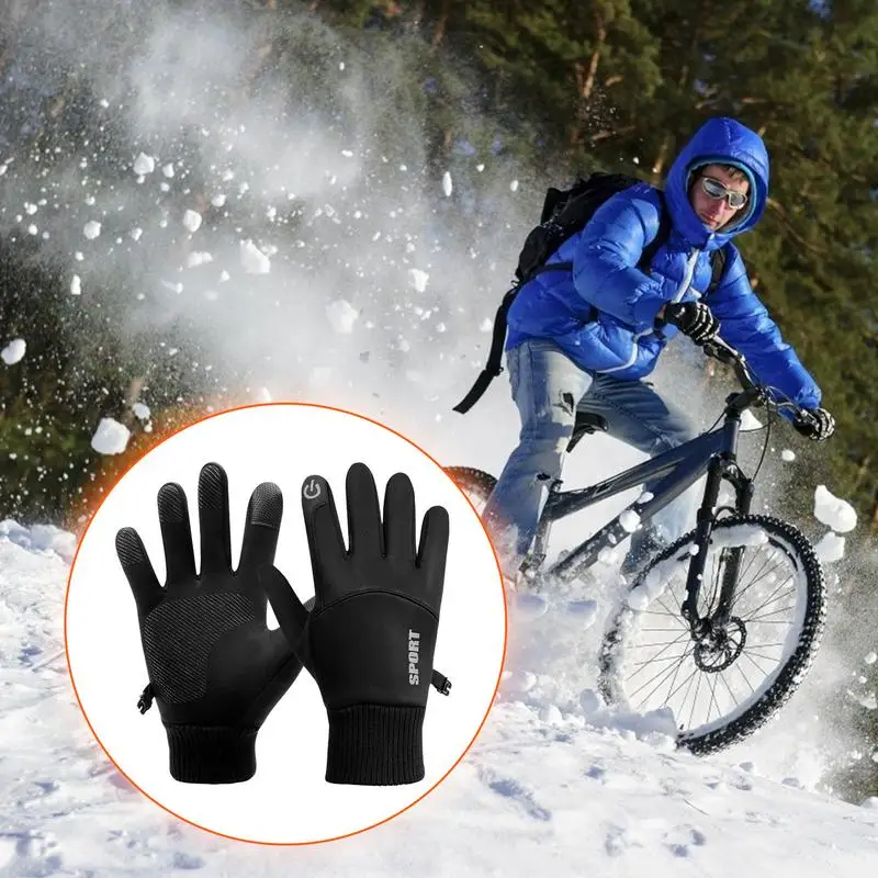 Winter Gloves For Men Women Thermal Winter Gloves Touchscreen Gloves Windproof Water Resistant Cycling Gloves Outdoor Sports