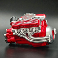 Creative Engine V8 Model Ornament Resin Miniature Engine Crafts Educational Display Kit For Hobby Collection Gifts Office Decora