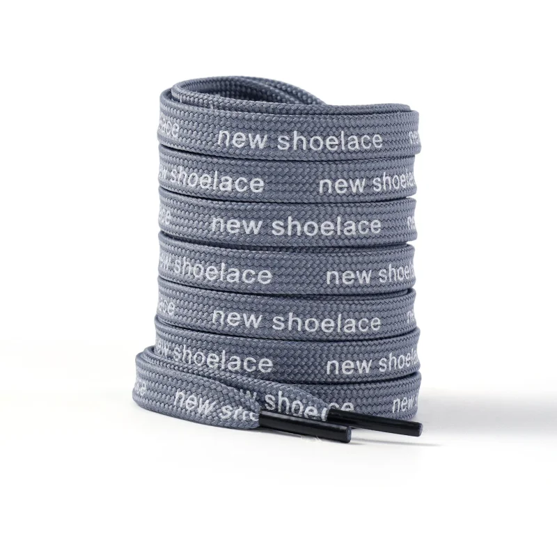 Letter Printed Flat Shoelaces Unisex Fashion Laces For Sneakers Canvas Casual Shoes 80/100/120/140/160CM Shoe Accessories
