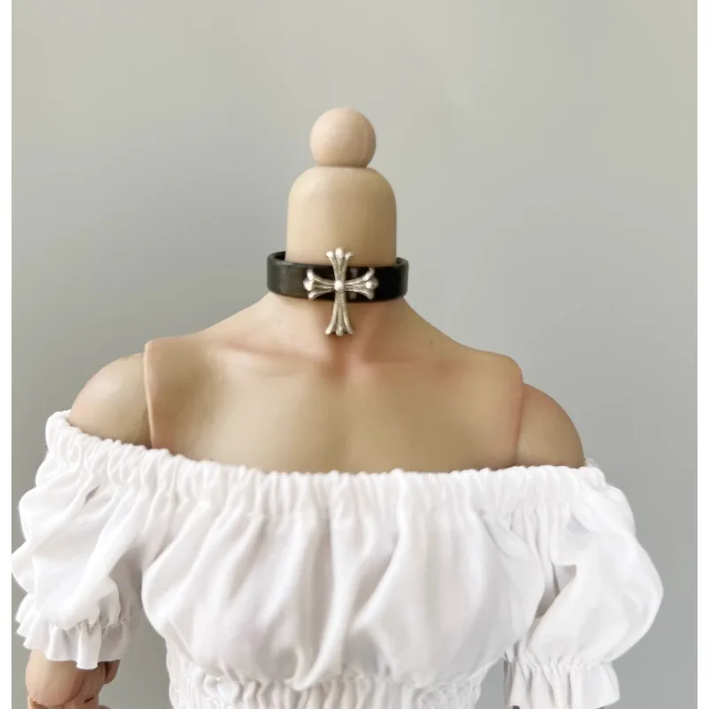 1/6 Scale Female Soldier PU Leather Neck Collar Doll Accessories for 12Inch TBL Action Figures Body Decoration