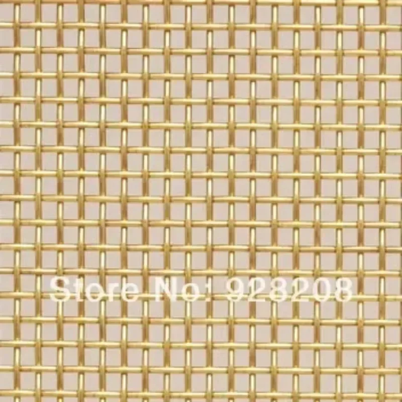 Brass Woven Screen Mesh 500X1000mm, Perfect for Air Ventilation and Filtering